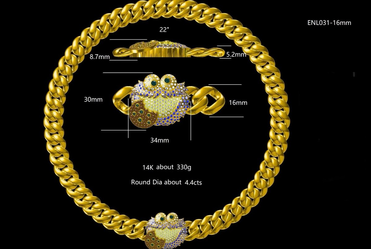 A detailed technical rendering of a custom commission