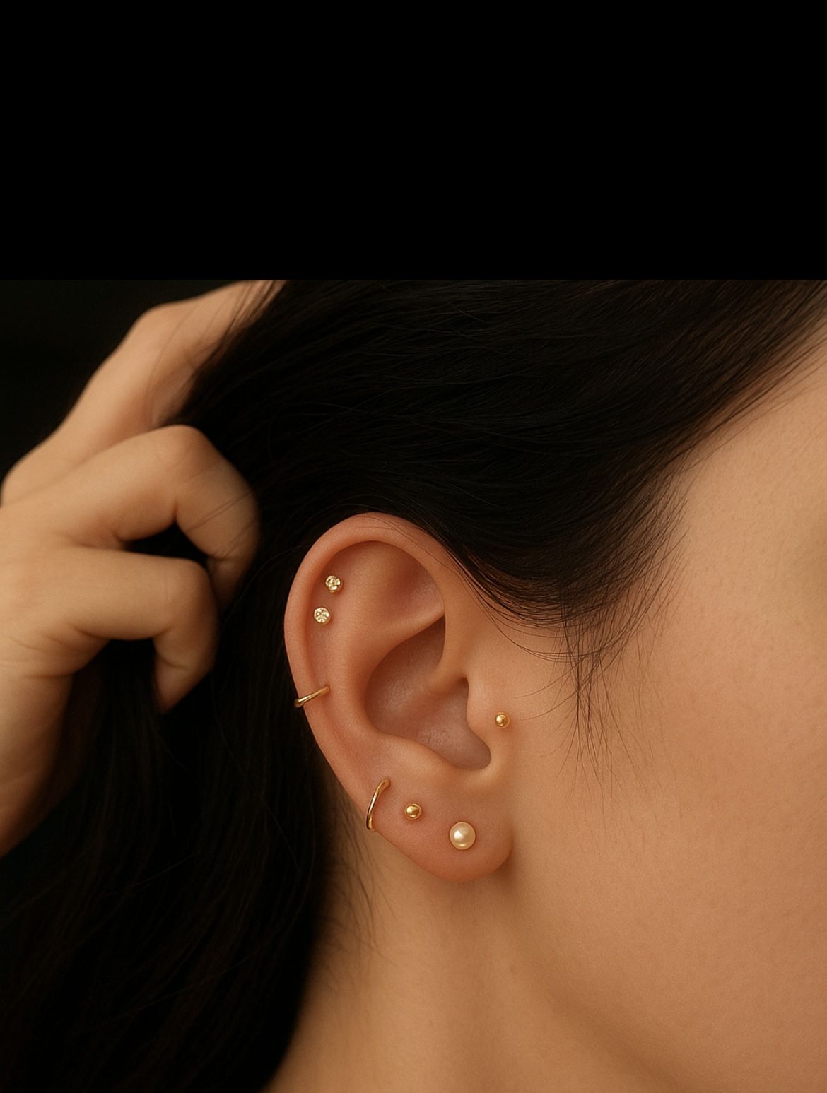 Curated ear detail